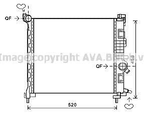 AVA QUALITY COOLING Radiaator,mootorijahutus OL2561